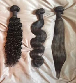 Affordable virgin hair extensions available in a variety of textures and lengths.